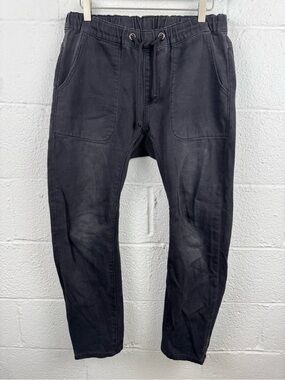 One Teaspoon Shabbies Drawstring Drop-Crotch Pants Black Small